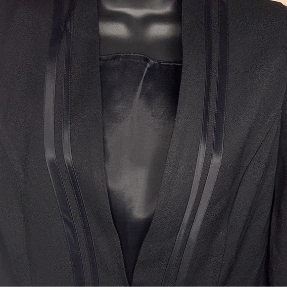 VINTAGE MICHAEL BLAKE 8 PETITE BLACK BLAZER TOP BLOUSE LONG SLEEVE - Picture 11 of 11